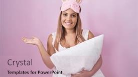  Presentation with woman hands open - 