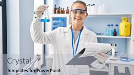  Presentation with test tube laboratory - 