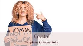  Presentation with self change - Amazing slide set having young-blonde-woman-with-curly backdrop and a lemonade colored foreground