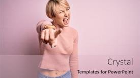  Presentation with hair - Amazing slide deck having young-blonde-woman-with-short backdrop and a lemonade colored foreground