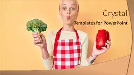  Presentation with tattoo - Beautiful slide set featuring young-blonde-woman-with-tattoo backdrop and a yellow colored foreground