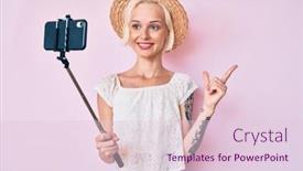  Presentation with tattoo - Slides featuring young-blonde-woman-with-tattoo background and a lemonade colored foreground