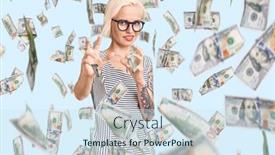  Presentation with tattoo - Slide set having young-blonde-woman-with-tattoo background and a sky blue colored foreground