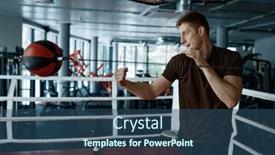  Presentation with trains - Slide deck having young-boxer-trains-with-punching background and a ocean colored foreground