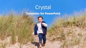  Presentation with sand dunes - Amazing theme having young-boy-having-fun backdrop and a teal colored foreground