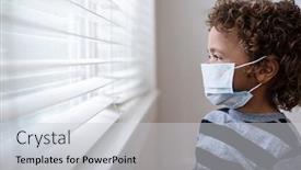  Presentation with seeking - Beautiful slide set featuring young-boy-looking-out backdrop and a light gray colored foreground