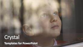  Presentation with youth - Theme having christian youth - young boy looking outside background and a dark gray colored foreground