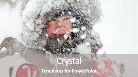  Presentation with boy scout - Amazing slide deck having young boy wearing winter jacket backdrop and a gray colored foreground