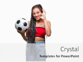 Young Braided Hair African American PPT template 30 | CrystalGraphics