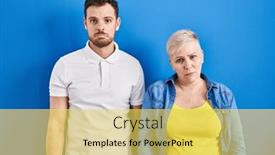  Presentation with crying - Presentation consisting of young-brazilian-mother-and-son background and a yellow colored foreground