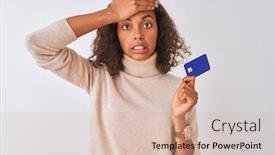  Presentation with shame - Amazing PPT layouts having young-brazilian-woman-holding-credit backdrop and a lemonade colored foreground
