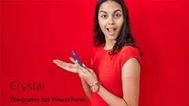  Presentation with woman hands open - 