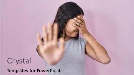  Presentation with woman sad - 