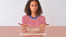  Presentation with red - Colorful PPT theme enhanced with young-brazilian-woman-wearing-red backdrop and a coral colored foreground