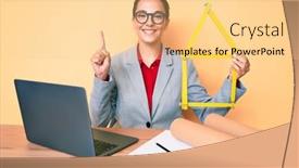  Presentation with build - Audience pleasing PPT layouts consisting of young-brunette-architect-woman backdrop and a lemonade colored foreground