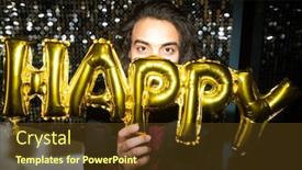  Presentation with night club - PPT layouts featuring young-brunette-male-looking background and a tawny brown colored foreground