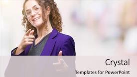  Presentation with young college student diagnosis of chlamydia - Audience pleasing PPT layouts consisting of young brunette student girl wearing backdrop and a sky blue colored foreground