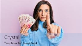  Presentation with israel - PPT layouts featuring young-brunette-woman-holding-20 background and a light blue colored foreground