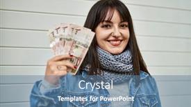  Presentation with saudi arabia - Theme with young-brunette-woman-holding-arabia background and a ocean colored foreground