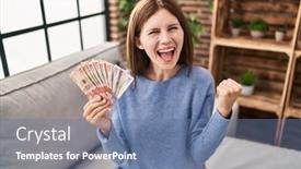  Presentation with holding hands old young - Presentation theme having young-brunette-woman-holding-colombian background and a  colored foreground