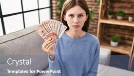  Presentation with holding hands old young - Slide set enhanced with young-brunette-woman-holding-colombian background and a ocean colored foreground