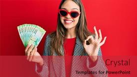  Presentation with holding hands old young - PPT layouts with young-brunette-woman-holding-russian background and a red colored foreground