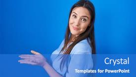  Presentation with woman hands open - 