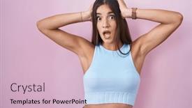  Presentation with woman hands open - 