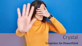  Presentation with sad woman - 