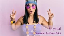  Presentation with bohemian - Audience pleasing slide deck consisting of young-brunette-woman-wearing-bohemian backdrop and a lemonade colored foreground