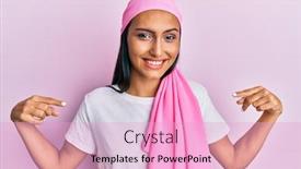  Presentation with young woman wearing boxer gloves - Amazing slides having young-brunette-woman-wearing-breast backdrop and a lemonade colored foreground