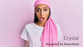  Presentation with breast cancer - Cool new theme with young-brunette-woman-wearing-breast backdrop and a lemonade colored foreground