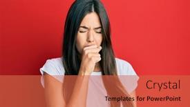  Presentation with tshirt - Amazing presentation design having young-brunette-woman-wearing-casual backdrop and a red colored foreground