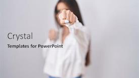  Presentation with violence woman - Presentation theme with young-brunette-woman-wearing-glasses background and a light gray colored foreground