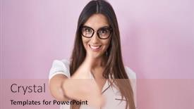  Presentation with pink business - 