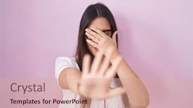  Presentation with sad woman - 