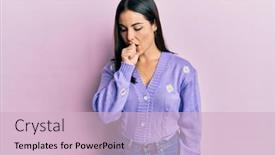  Presentation with health care - Audience pleasing presentation design consisting of young-brunette-woman-wearing-spring backdrop and a lemonade colored foreground