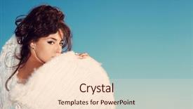  Presentation with angel wings - Slide set featuring young brunette woman with angel background and a lemonade colored foreground