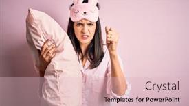  Presentation with blue night - PPT layouts featuring young-brunette-woman-with-blue background and a lemonade colored foreground