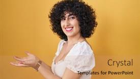  Presentation with woman hands open - 