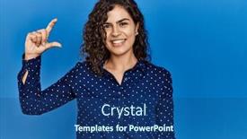  Presentation with curly hair - Presentation theme consisting of young-brunette-woman-with-curly background and a  colored foreground