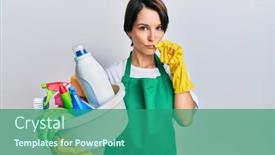  Presentation with lips mouth - Slide set having young-brunette-woman-with-short background and a ocean colored foreground