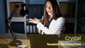  Presentation with woman hands open - 