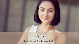  Presentation with busines islamic - Amazing slides having young busines woman with notebook backdrop and a coral colored foreground