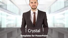  Presentation with business vision - Beautiful PPT layouts featuring young business man portrait backdrop and a dark gray colored foreground