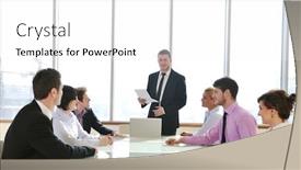  Presentation with new business ideas - Colorful presentation design enhanced with young business people group have meeting at conference room and have discusion about new ideas plans and problems backdrop and a white colored foreground