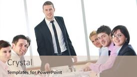  Presentation with new business ideas - Theme having young business people group have meeting at conference room and have discusion about new ideas plans and problems background and a lemonade colored foreground