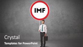  Presentation with traffic - Slide deck consisting of young-business-person-holdig-traffic background and a gray colored foreground