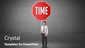  Presentation with road - Slide set enhanced with young-business-person-holding-road background and a dark gray colored foreground