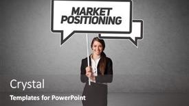  Presentation with positioning - Audience pleasing slide deck consisting of young-business-person-in-casual backdrop and a gray colored foreground